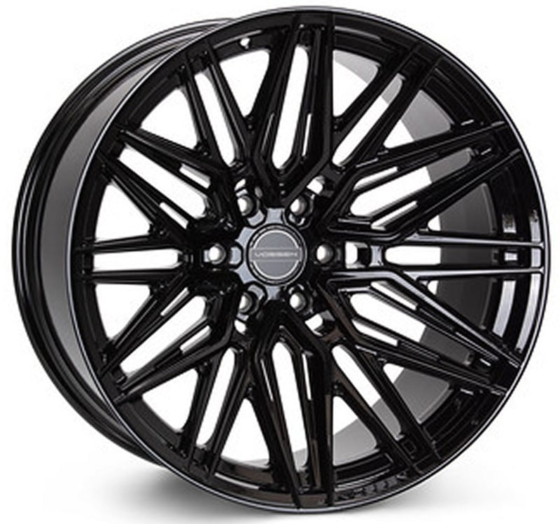 22x12 vossen hf6-5 gloss black (hybrid forged) (ultra deep concave) 6x135 -44mm