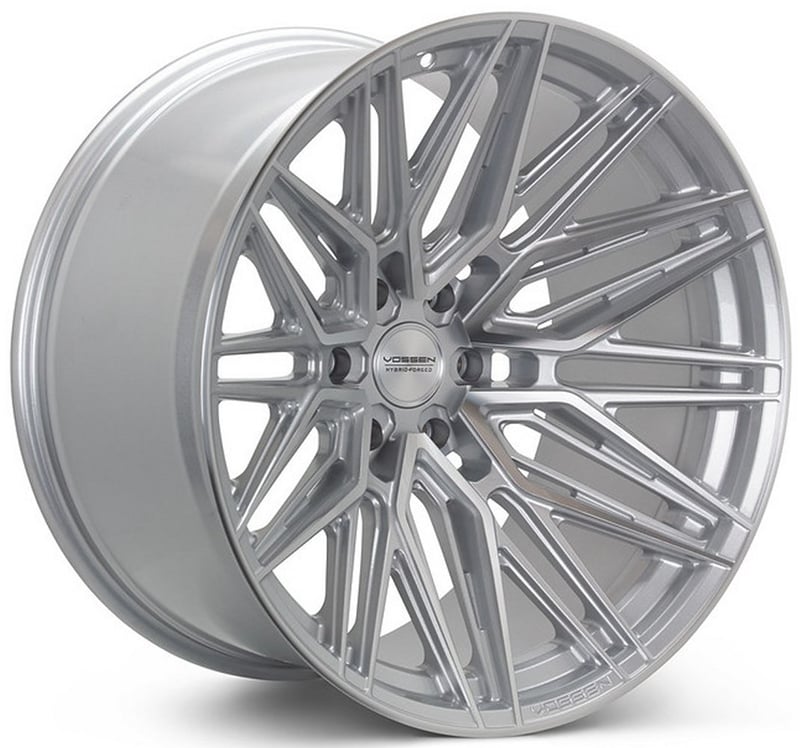 22x10 vossen hf6-5 silver polished (hybrid forged) (super deep concave) 6x135 -18mm