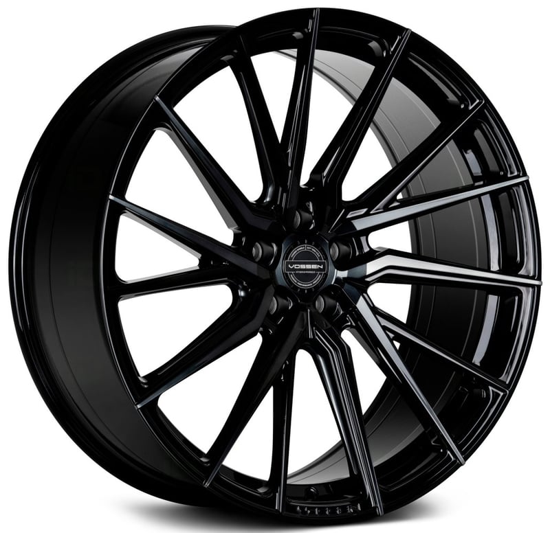 21x9 vossen hf-4t tinted gloss black (hybrid forged) (true directional) (left) 5x120 30mm