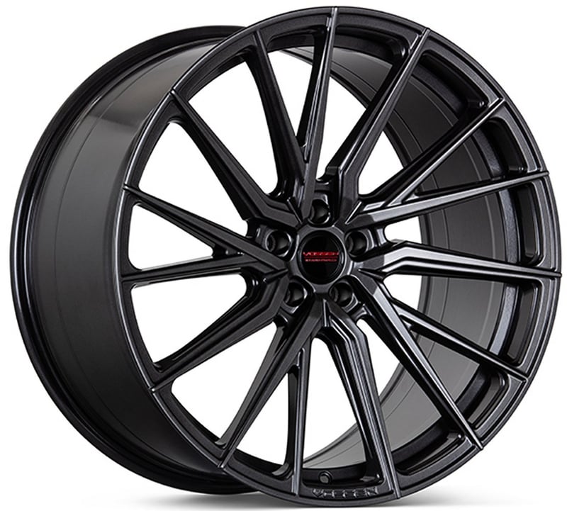22x9.5 vossen hf-4t satin anthracite (hybrid forged) (true directional) (deep concave) (right) (custom)