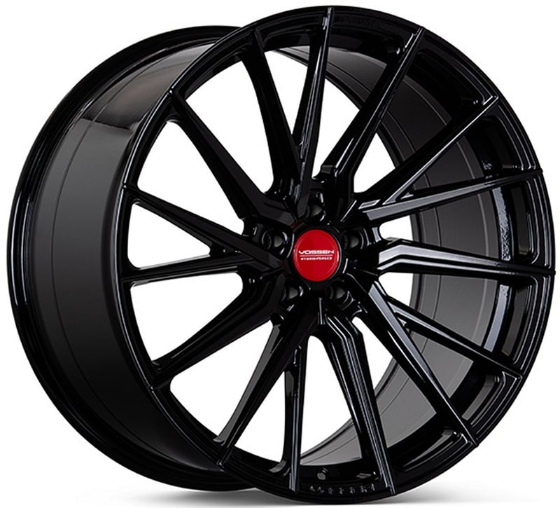 20x9.5 vossen hf-4t gloss black (hybrid forged) (true directional) (deep concave) (right) (custom)