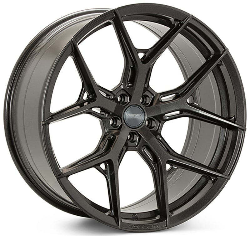 20x10.5 vossen hf-5 satin anthracite (hybrid forged) (super deep concave) (custom)