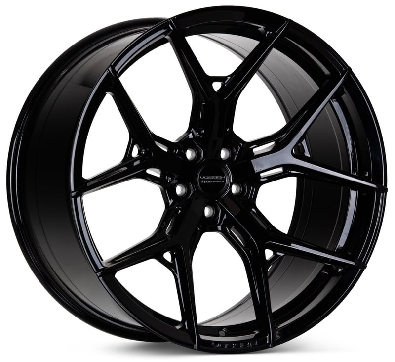 20x9.5 vossen hf-5 gloss black (hybrid forged) (custom)