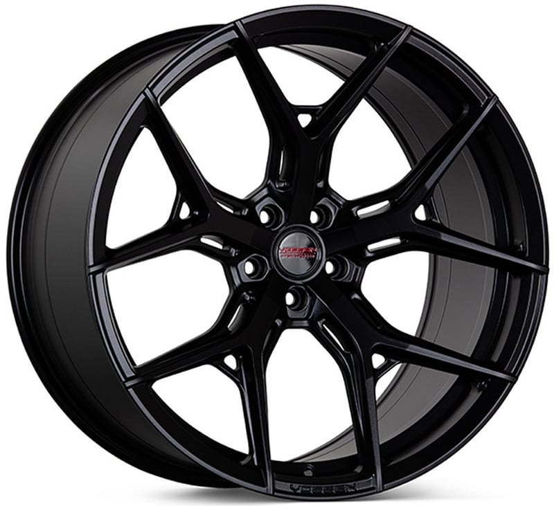 19x9 vossen hf-5 satin black (hybrid forged) (deep concave) (custom)