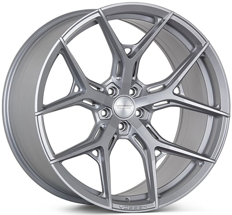 20x10 vossen hf-5 satin silver (hybrid forged) (deep concave) (custom)