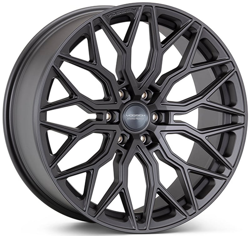 22x9.5 vossen hf6-3 matte gunmetal (hybrid forged) (deep concave) 6x5.5/139.7 20mm