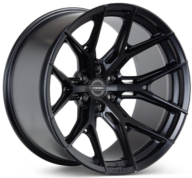 22x10 vossen hf6-4 satin black (hybrid forged) (super deep concave) 6x135 -18mm