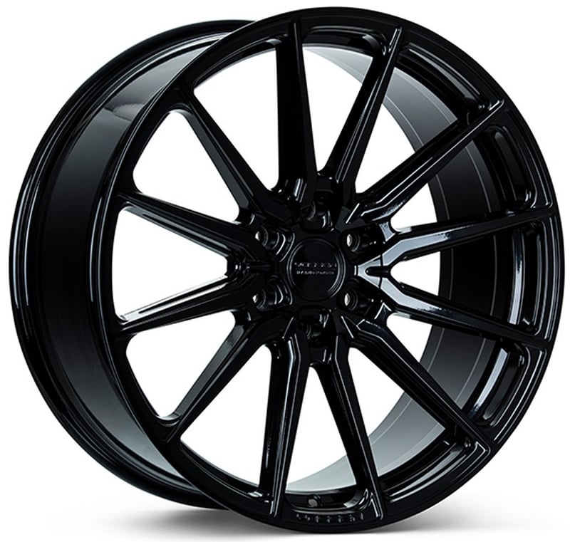 22x9.5 vossen hf6-1 gloss black (hybrid forged) (deep concave) 6x5.5/139.7 20mm