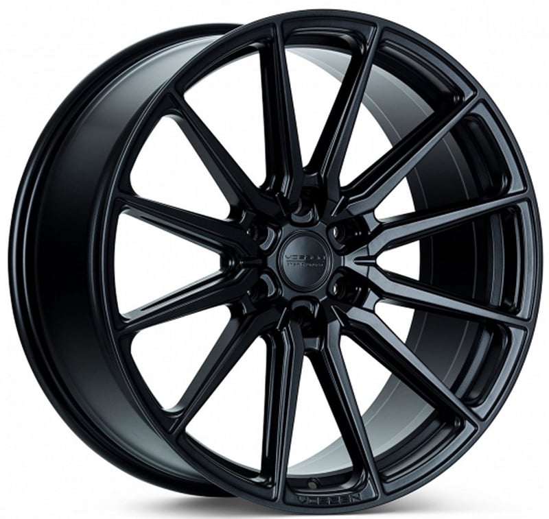 22x9.5 vossen hf6-1 satin black (hybrid forged) (deep concave) 6x135 20mm
