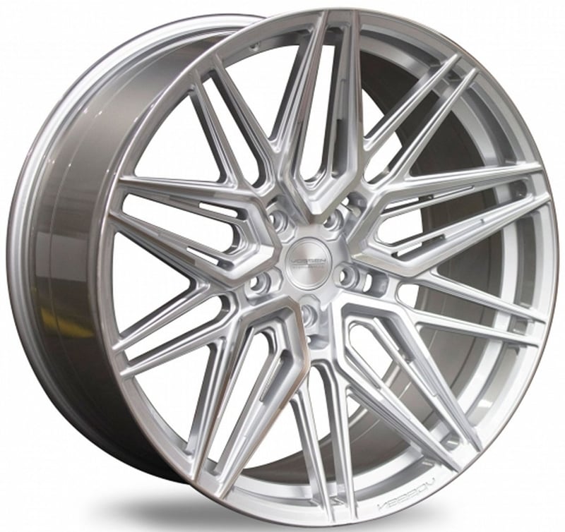 22x10 vossen hf-7 silver polished (hybrid forged) 5x130 20mm