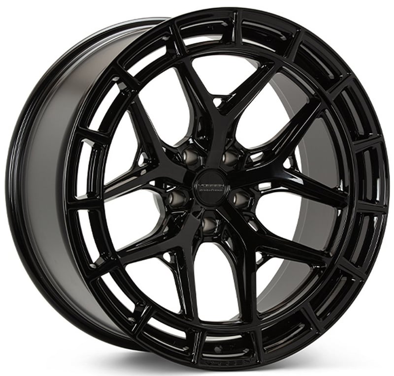 22x10.5 vossen hfx-1 gloss black (5-lug) (deep concave) 5x5/127 35mm