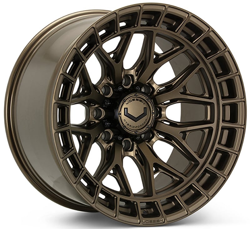 22x10 vossen hfx-1 terra bronze satin (8-lug) (super deep concave) 8x180 -18mm
