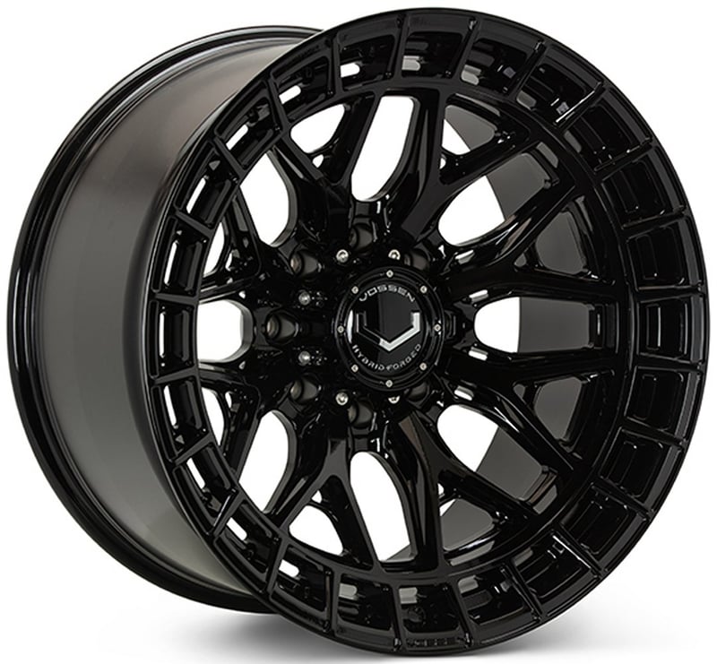 24x12 vossen hfx-1 gloss black (8-lug) (* may require trimming) (ultra deep concave) 8x6.5/165 -44mm