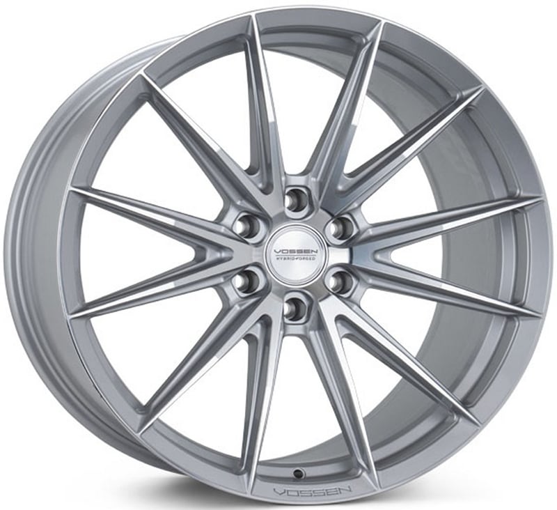 22x9.5 vossen hfx-2 silver polished (6-lug) (deep concave) 6x5.5/139.7 30mm