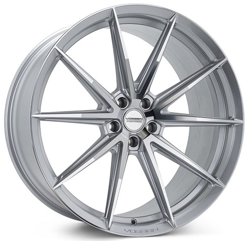 22x9 vossen hfx-2 silver polished (5-lug) 5x112 25mm