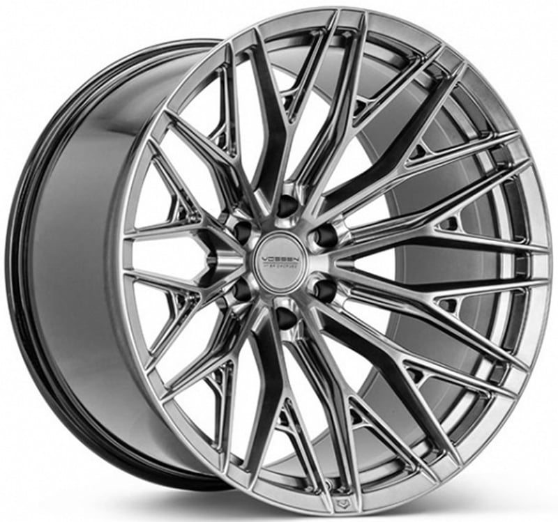22x9.5 vossen hfx-6 hyper gunmetal (hybrid forged) 6x135 30mm