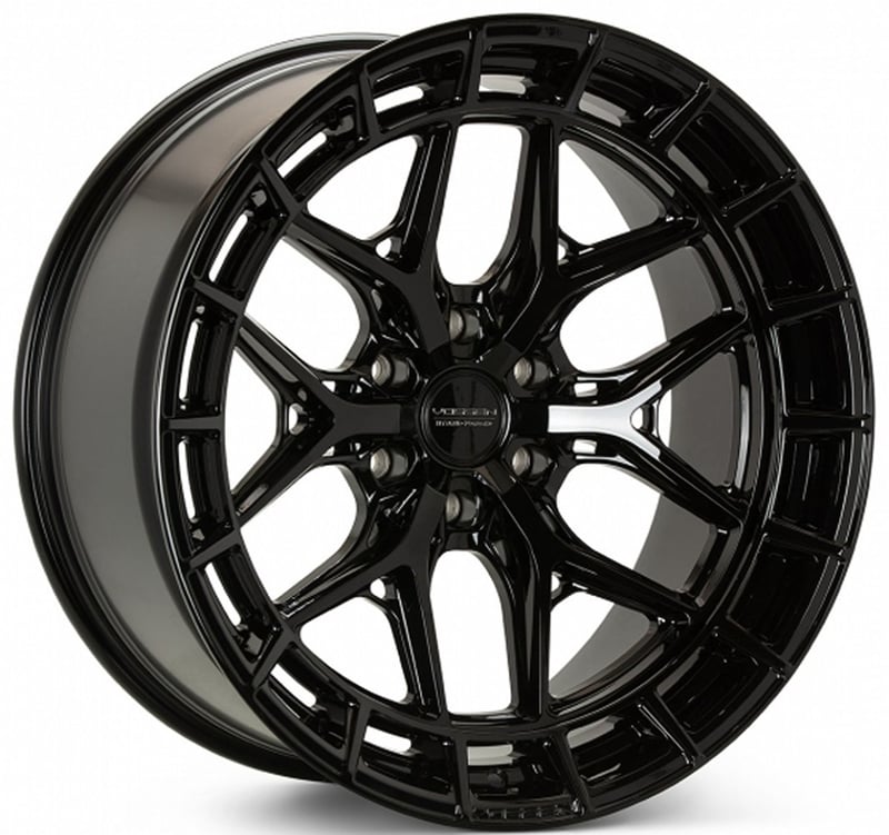 24x10 vossen hfx-1 gloss black (6-lug) (deep concave) 6x5.5/139.7 3mm