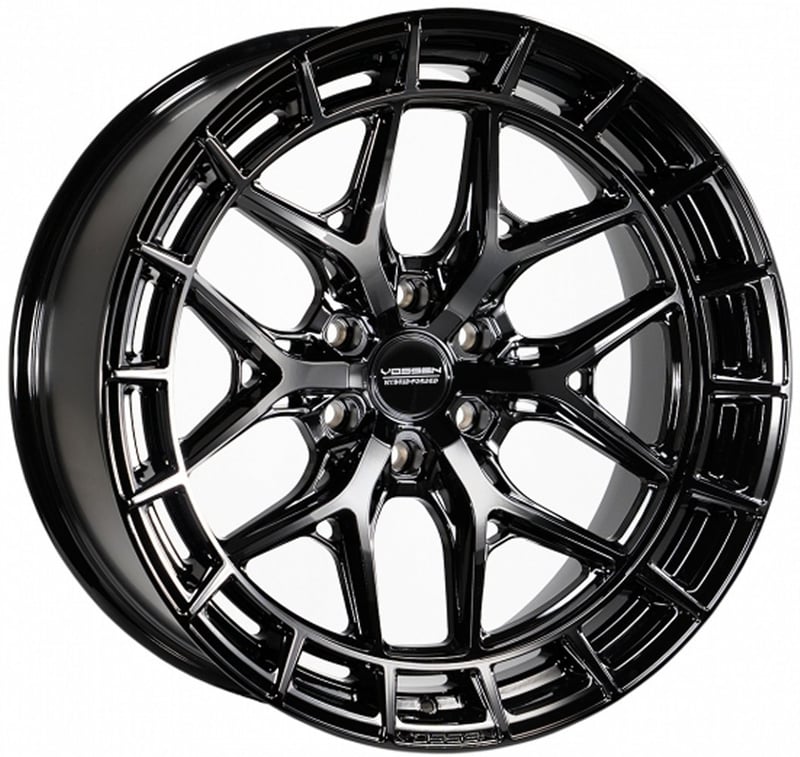 20x9.5 vossen hfx-1 gloss black tinted (6-lug) (deep concave) 6x135 15mm