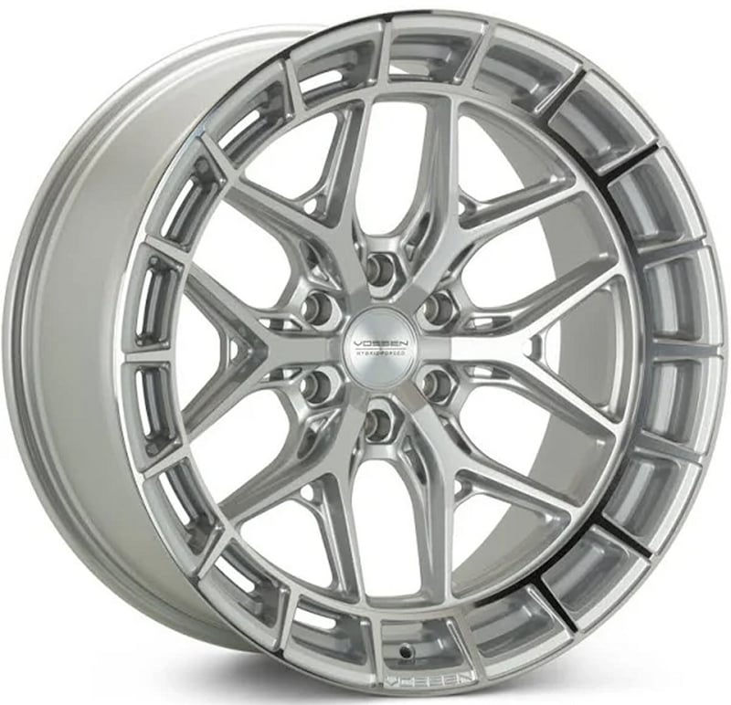 20x9.5 vossen hfx-1 silver machined (6-lug) (deep concave) 6x130 30mm