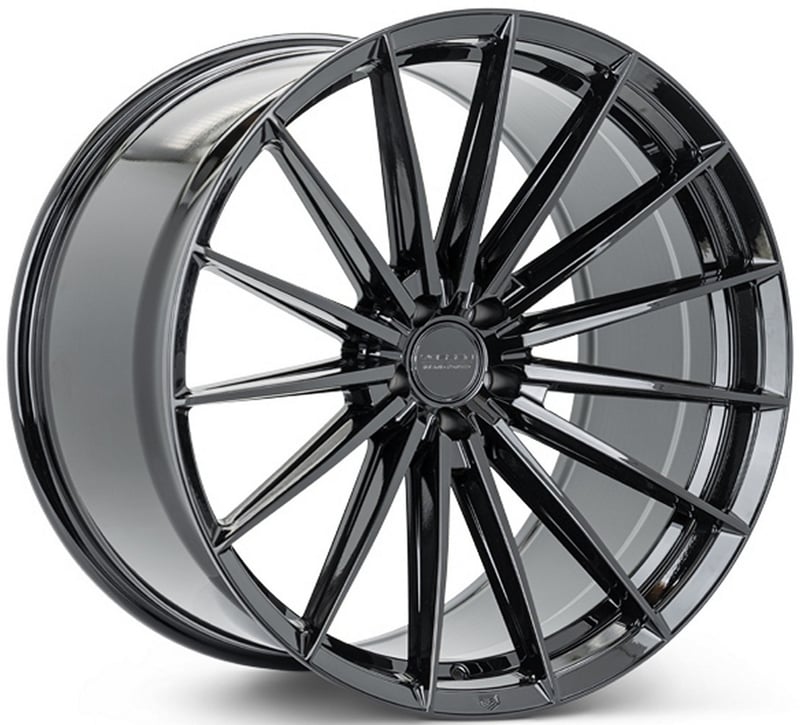 19x8.5 vossen hfx-4 gloss black (5-lug) 5x120 30mm