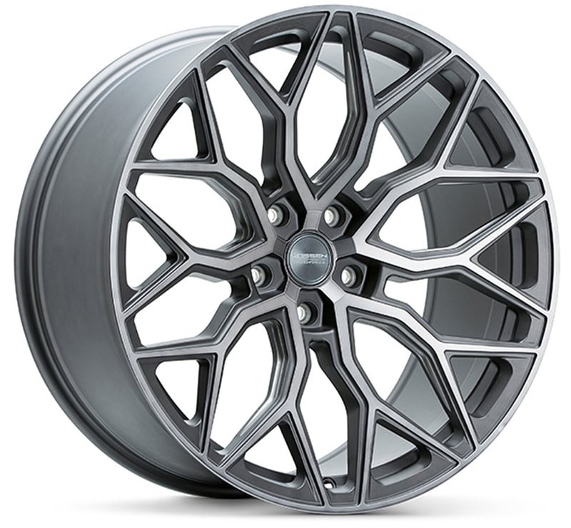 19x8.5 vossen hf-2 tinted matte gunmetal (hybrid forged) 5x112 45mm