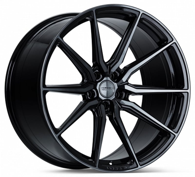 19x9.5 vossen hf-3 gloss black w/ double tint (hybrid forged) 5x4.5/114.3 40mm
