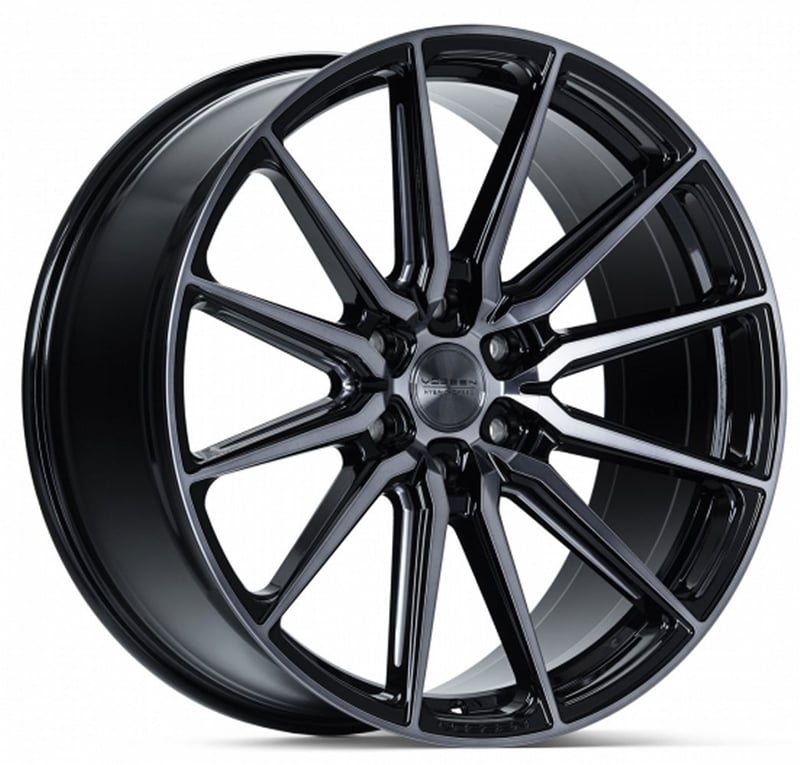 20x9.5 vossen hf6-1 gloss black w/ double tint (hybrid forged) (deep concave) 6x5.5/139.7 15mm