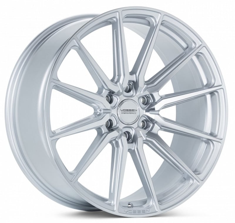22x9.5 vossen hf6-1 silver machined (hybrid forged) (deep concave) 6x135 20mm