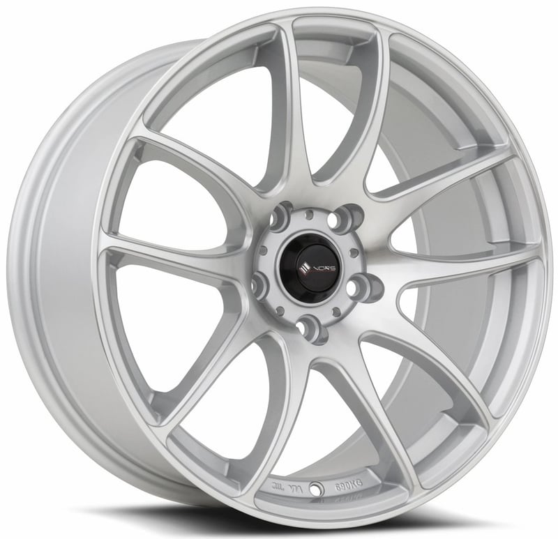20x9.5 vors tr4 silver machined (custom) 5x110 35mm