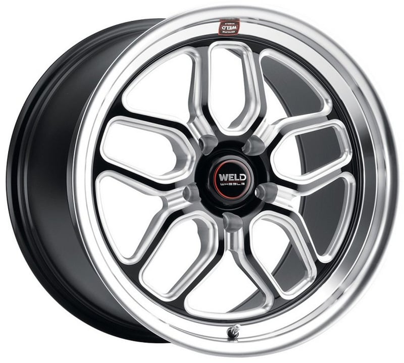 Weld Performance Laguna Drag S152 Gloss Black Milled Machined