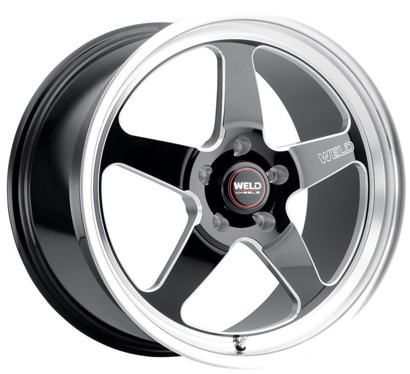 18x10 weld performance ventura drag s155 gloss black milled machined (rotary formed) 5x120 45mm