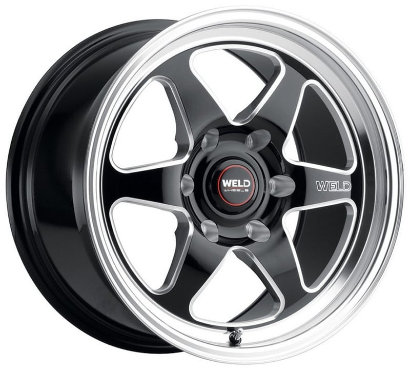 20x9.5 weld performance ventura 6 drag s156 gloss black milled machined (rotary formed) 6x5/127 35mm