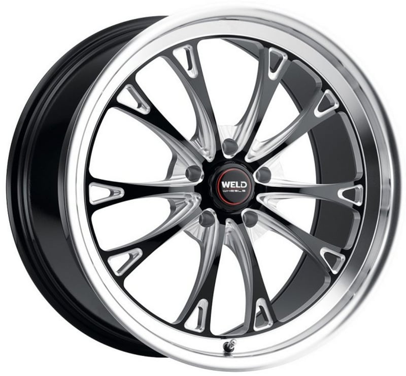 20x5 weld performance belmont drag s157 gloss black milled machined (rotary formed) 5x4.5/114.3 -23mm