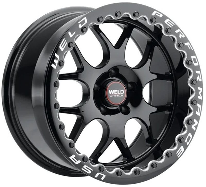 18x10 weld performance solana beadlock s911 gloss black (rotary formed) 5x4.5/114.3 0mm