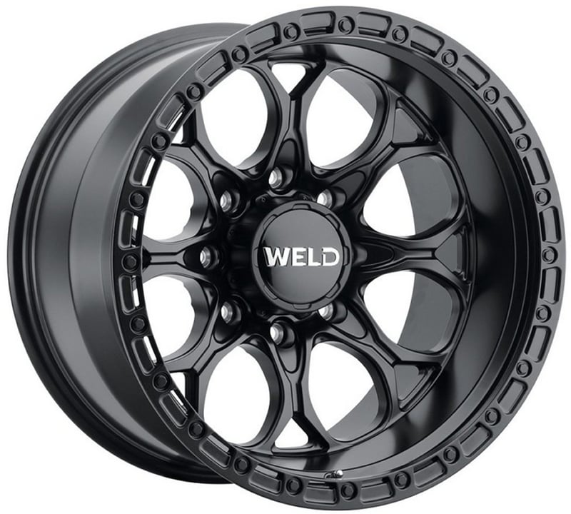 20x10 weld off-road ledge w108 satin black (8-lug) (rotary forged) 8x180 -18mm
