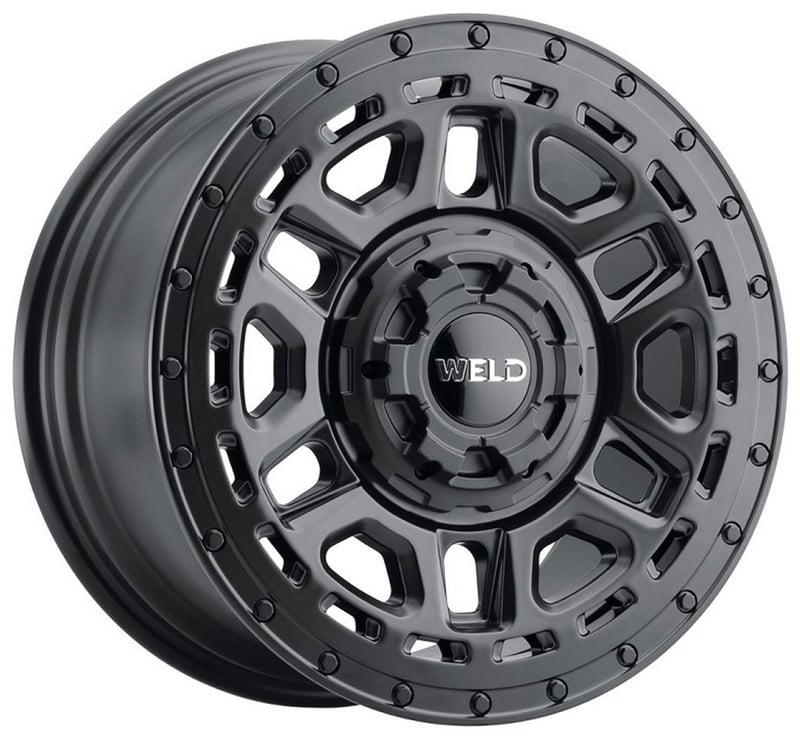 17x9 weld off-road crux w119 satin black (rotary forged) 6x135 6x5.5/139.7 0mm