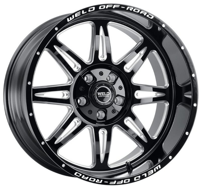 20x9 weld off-road cheyenne w132 gloss black milled (rotary forged) 6x135 6x5.5/139.7 20mm