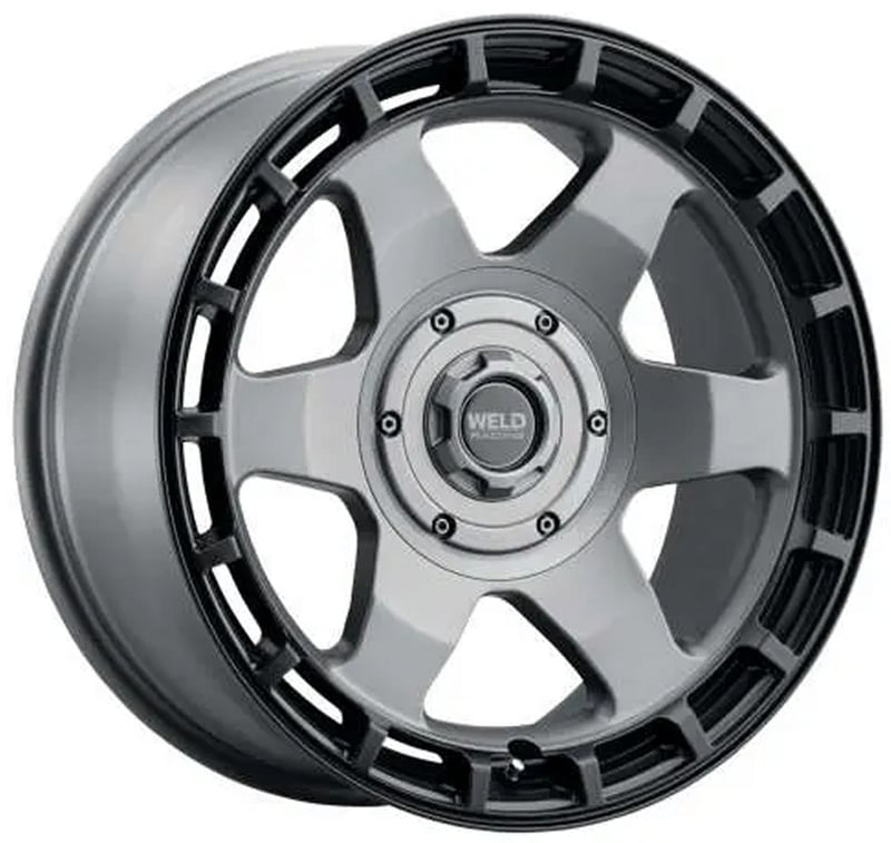 Weld Off-Road Ridge W151 Satin Gunmetal w/ Satin Black Ring