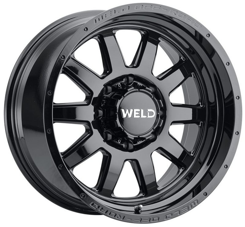 20x10 weld off-road stealth w168 gloss black (rotary forged) 6x135 6x5.5/139.7 -18mm