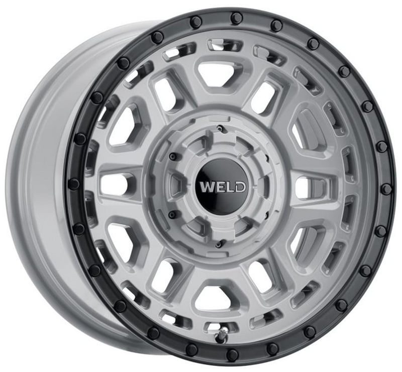 17x9 weld off-road crux w169 gloss armor gray w/ satin black lip (rotary forged) 6x135 6x5.5/139.7 -12mm