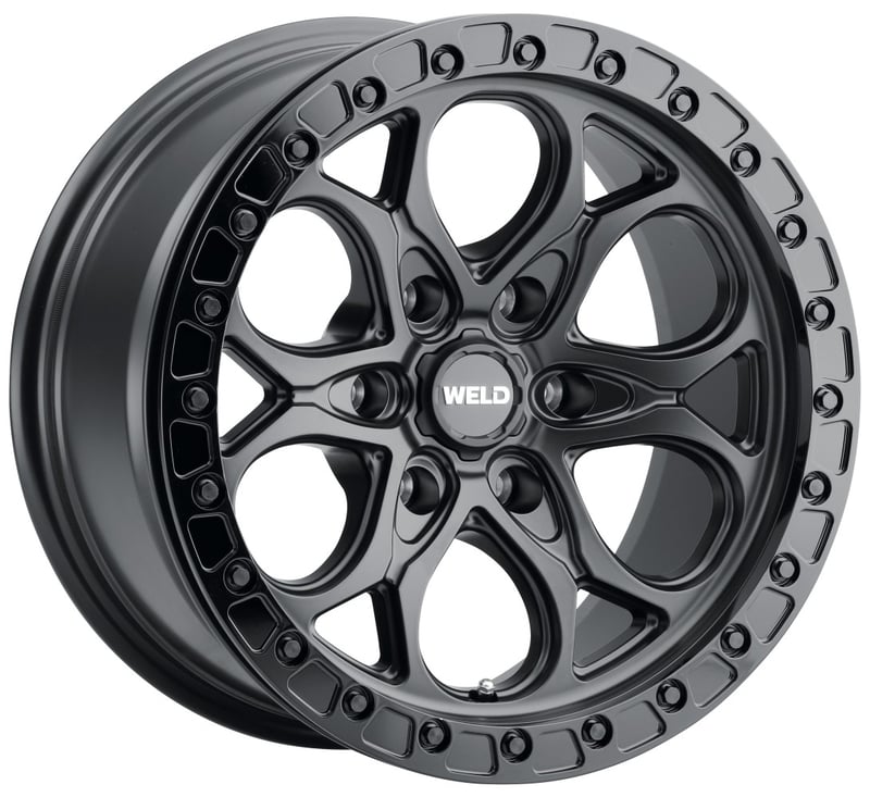 Weld Off-Road Ledge Beadlock (6-Lug) W901 Satin Black