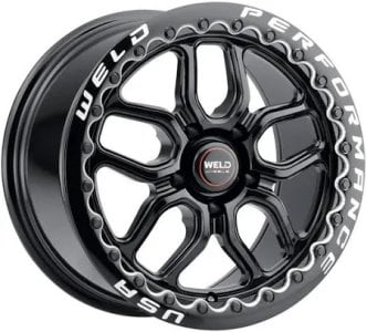 17x10 weld performance laguna beadlock s922 gloss black (rotary formed) 5x115 30mm