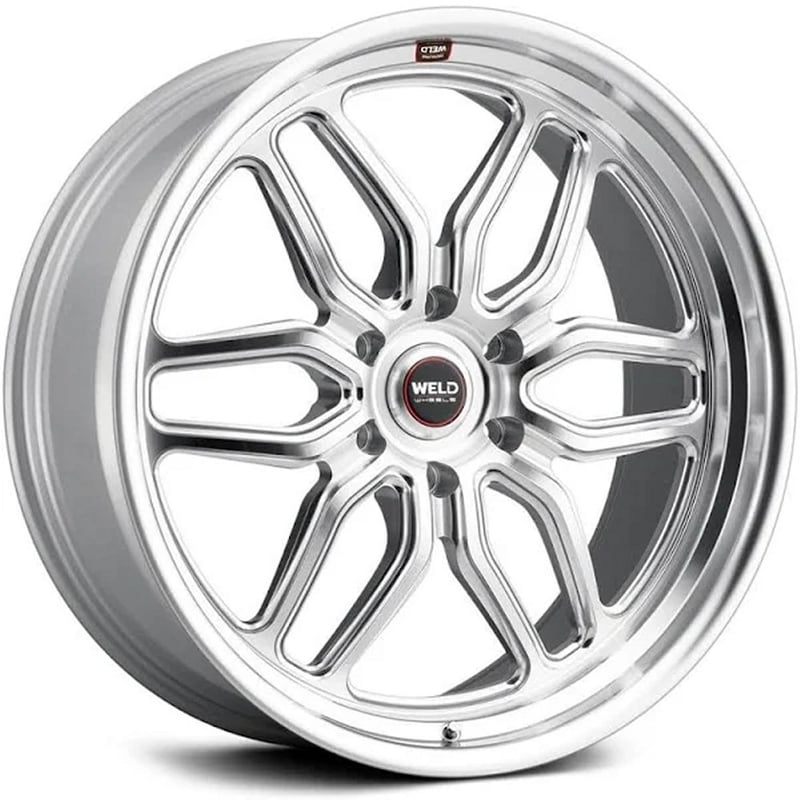 22x9.5 weld performance laguna s114 gloss silver machined (rotary formed) 6x135 25mm