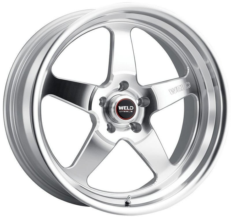 20x10.5 weld performance ventura s105 gloss silver machined (rotary formed) 5x120 38mm