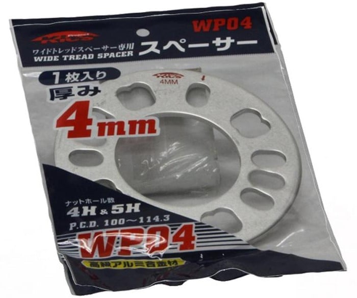 project kics 1pc per pack spacer for wide tread spacer - 4mm thick wp04