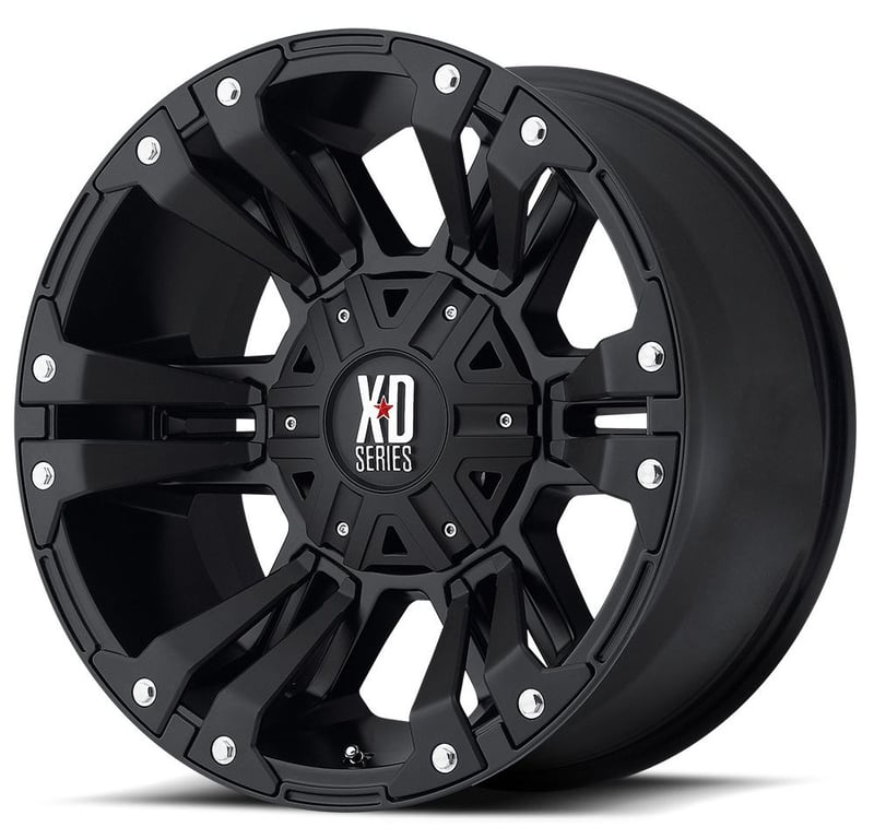 (clearance - no returns) 17x9 xd series xd822 monster ii all matte black 6x135 6x5.5/139.7 -12mm