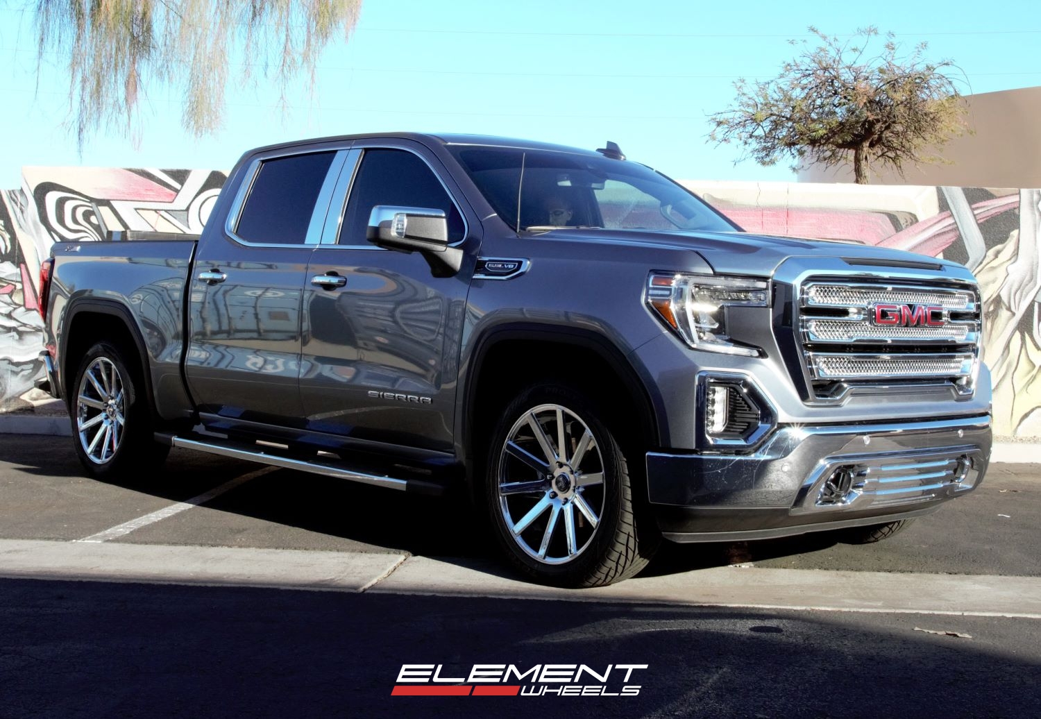 22" Dub Shot Calla Chrome on a 2019 GMC Sierra 1500
