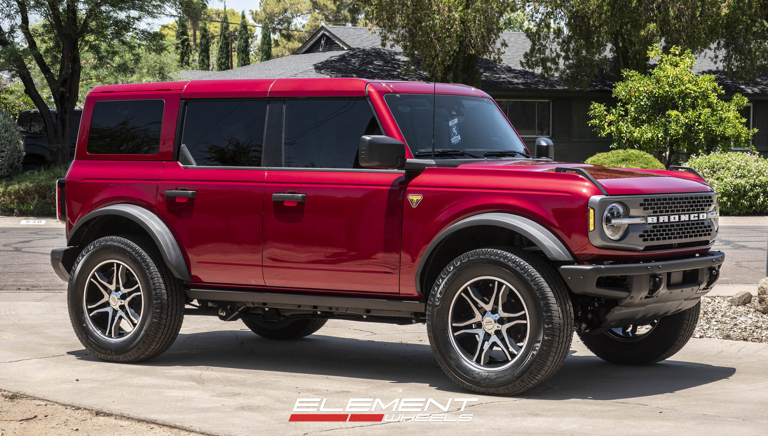 20 inch American Racing AR893 Mainline Gloss Black Machined on a 2025 Ford Bronco 4-Door Sasquatch