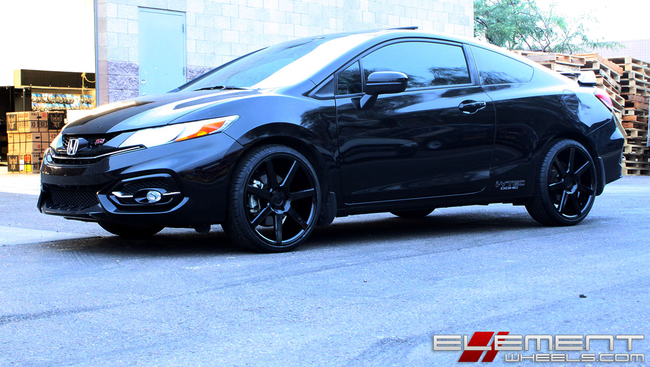 19x8.5 Niche Verona All Gloss Black M168 on a 15 Honda Accord Sedan EX-L w/ Specs