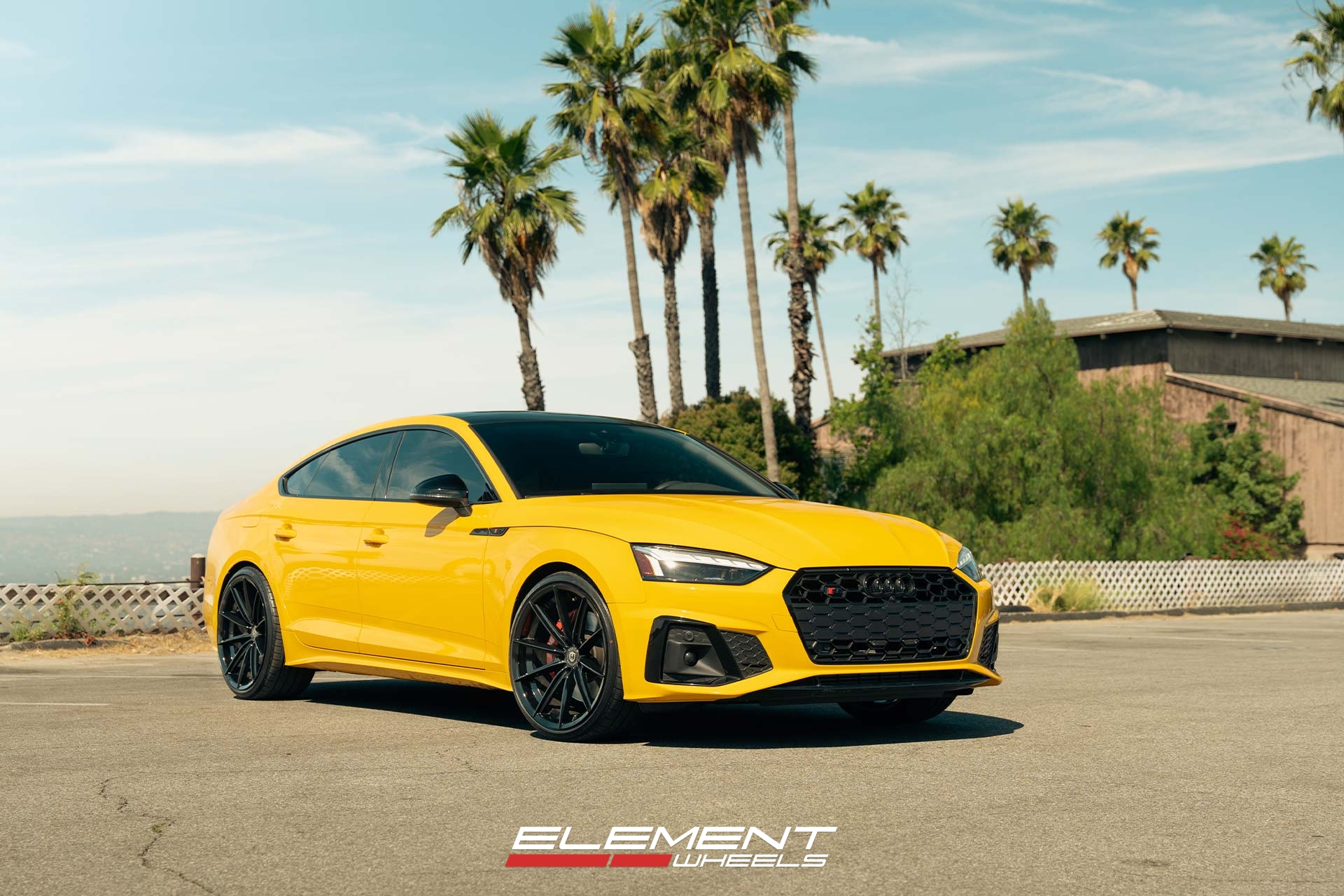 20 inch Curva Concepts CFF46 Gloss Black on a 2022 Audi S5